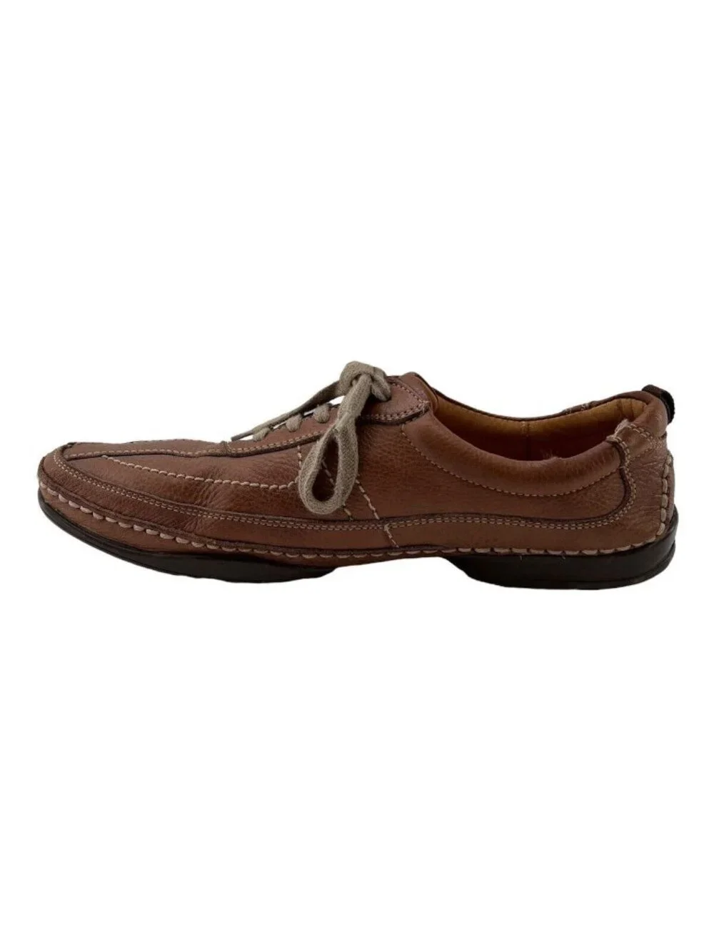 Sandro Moscoloni Mens Shoe 10 D  Leather Casual Oxford Lace Up Brown Vineyard